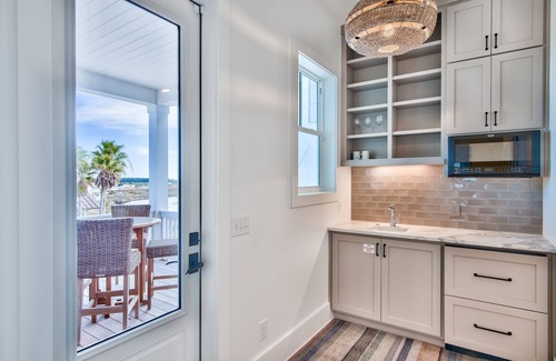 Grayton Beach House | Gulf Views! Steps From The Beach! Golf Cart! 4 Adult Bikes!