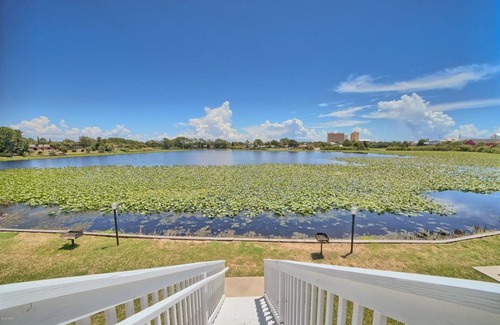 El Centro Beach House | Lakefront Getaway w/ a Shared Pool, Furnished Deck, Free WiFi, & Central A/C