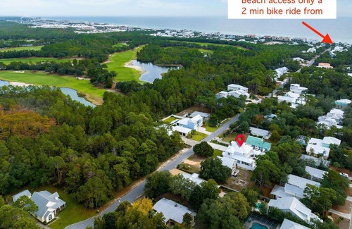 Seacrest House | Lavish Home 3 min to beach w Pool and Pickleball