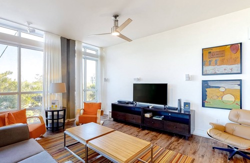 Port St. Joe Condo | Mid-Century Modern Condo with Shared Pool, High-Speed WiFi, & Easy Beach Access
