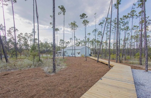 Thomas Drive House | Perfect 2-bedroom tiny house with pickleball courts in Panama City.