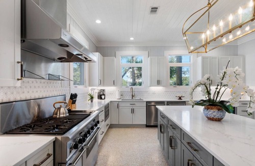 Seacrest House | Steps from Beach access, Private pool, Gorgeous décor -Big Palm Little Palm