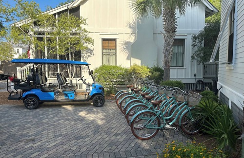 Dune Allen Beach House | Stunning 30A Home-Pool, Bikes, Golf Cart, Gas Grill, AC, 5 mins to the Beach