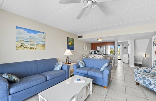 St. George Island Condo | This exceptional corner unit is newly renovated and beautifully furnished to delight your senses.
