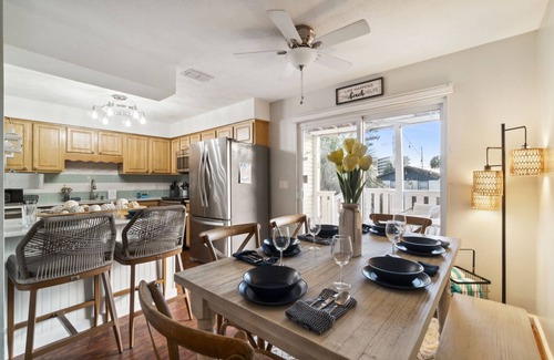 Gulf Lagoon Beach House | Walk 2 Beach! Large Fenced Yard, Game Rm, Central!