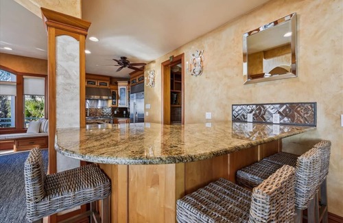 Plantation House | Welcome to Hidden Gem this stunning beachfront home is located in the gated community of the Plantation. Boasting 5 bedrooms and 5 bathrooms this home is perfect for large families that enjoy their own space.