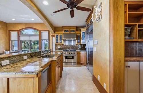 Plantation House | Welcome to Hidden Gem this stunning beachfront home is located in the gated community of the Plantation. Boasting 5 bedrooms and 5 bathrooms this home is perfect for large families that enjoy their own space.