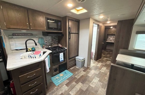 Holly Beach House | 2-bedroom recreational vehicle with AC in Holly Beach Cameron, La