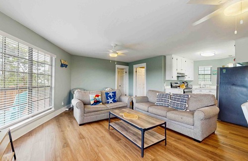 Surf Side Shores House | 2-story home near the beach with deck, outdoor shower, W&Ds, 2 kitchens
