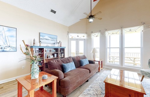 Silver Cay House | 2-story sound front home - incredible bay views, deck, gas grill, outdoor shower