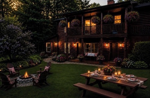 Onekama House | 30 acres, steam sauna, hot tub, 7 beds, sleeps 10. We LOVE dogs!