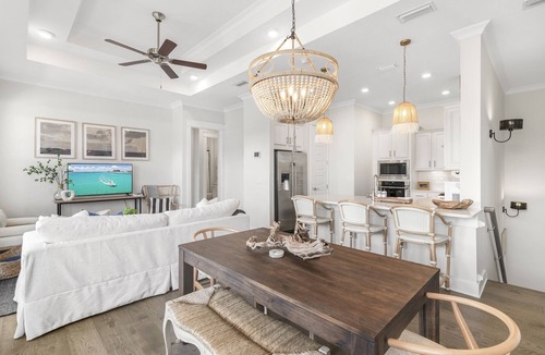 WaterSound Beach Condo | 30A freshly remodeled! Sleeps 8! Bikes and 6-seater golf cart included.