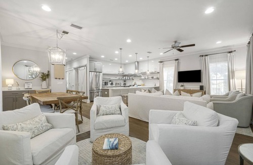 Seacrest House | 30A Pet Friendly Beach House - Golf Cart Incl, Pool, Beach, Sleeps 18, Firepit