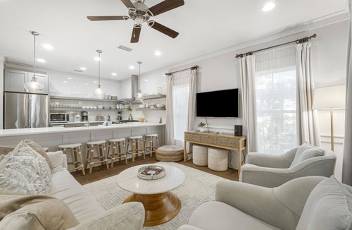 Seacrest House | 30A Pet Friendly Beach House - Golf Cart Incl, Pool, Beach, Sleeps 18, Firepit