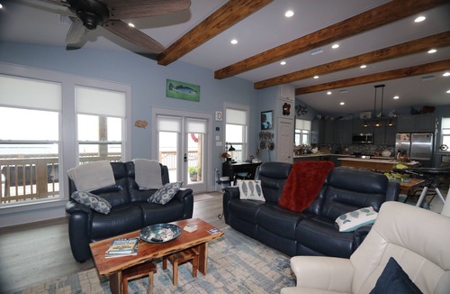 Grand Isle House | A-Bear's Waterfront with pier and boat access. Coastal Realty Group