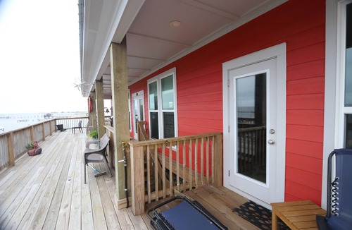 Grand Isle House | A-Bear's Waterfront with pier and boat access. Coastal Realty Group