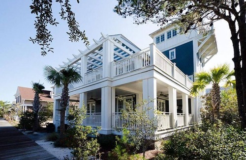 WaterSound Beach House | A Little Overboard, Private Pool/Spa, Easy walk to Beach, Golf Cart Included!