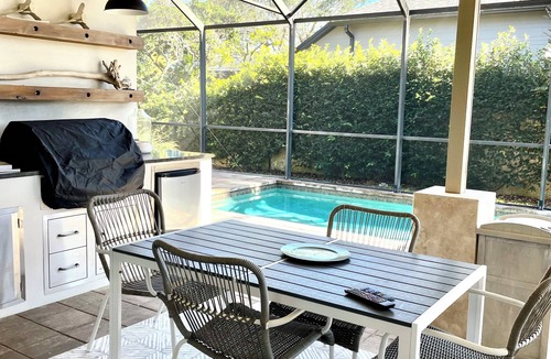 Ocean Cay House | Amelia Island Luxe: 700ft walk to beach, 5/4 single level w/pool & full lanai