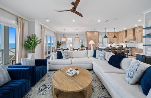 Lullwater Beach On Gulf Of Mexico House | Available 7/9-7/18, Luxury, Gulf Front Oasis with Private Pool | Steps From Pier Park