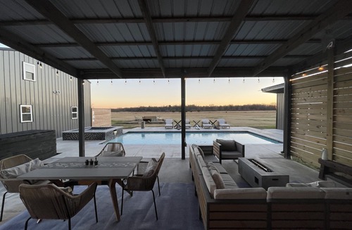 Point House | Barndominium in the Country on 11+ Acres: resort like pool/game room/guest house