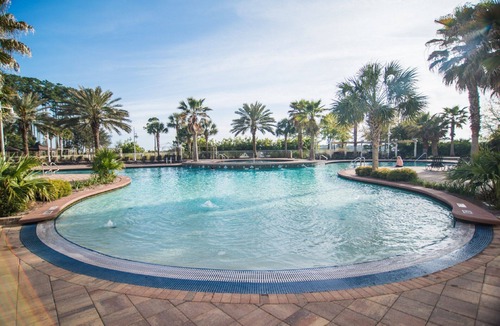 Upper Grand Lagoon Condo | Bay Point 5 Star Property! Over looking gorgeous pool with Bay view. Onsite Spa