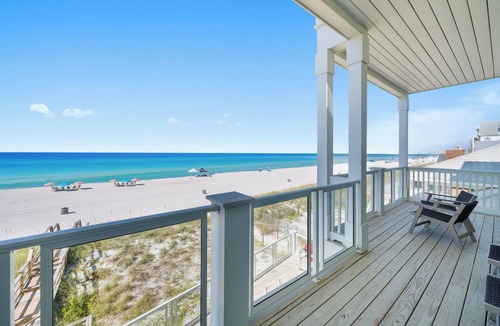 Crescent Beach House | "Beach Happy" - a Private Luxury Beachfront Home w/Heated Pool and Elevator! Chairs & Umbrellas Included in Reservation!