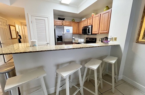 Panama City Beach Condo | Beachfront, Penthouse Floor, View from Master, Beach Service Available