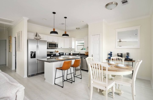 Port Bolivar House | Beachfront Views Steps to the Sand Dog Friendly Sleeps 8