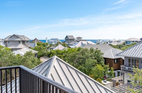 Rosemary Beach House | Beachside & Barefoot Cottage - Gulf Views! Close to Beach & Coquina Pool!