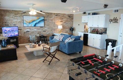 New Roads House | Beautiful False River 3BR Lake House, 1st & 2nd floor Living rooms & Balconies