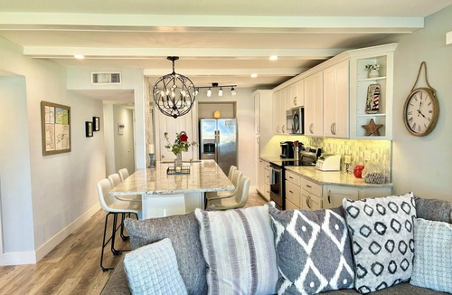 New Smyrna Beach Condo | Beautifully Updated Ground Floor Condo, Direct OCEAN Front on NO-DRIVE Beach!