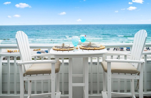 Gulf District Condo | Book a Fall Getaway! Beachside #22 - Gulf Front in Watercolor! 2 Large Gulf-front Balconies!