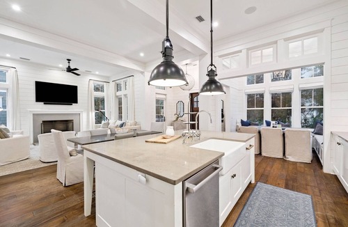 WaterSound Beach House | Book Today for a Fall Stay! Spacious, light-filled home! Private Heated Pool! Sonos System!