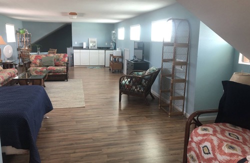 St. George Island Apartment | Brand New! Downtown Loft, Central Location Walking Distance to Beach and Bay!