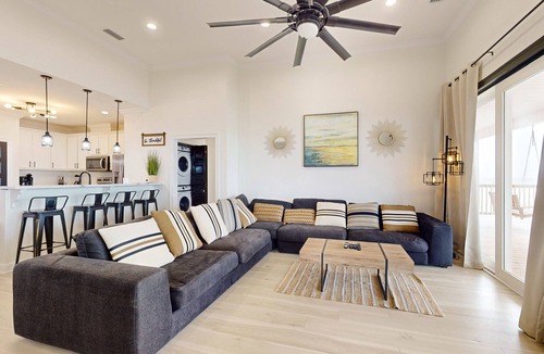 Audubon Place House | Brilliant Gulf-front home with balcony, central AC, washer/dryer, & dog-friendly
