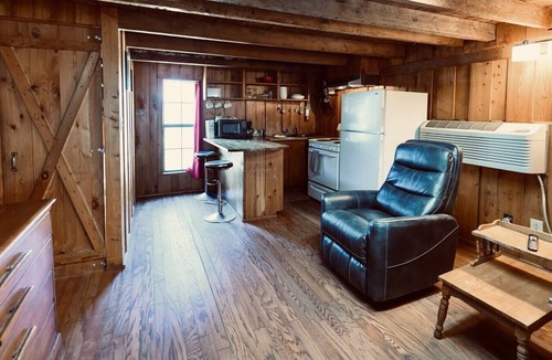 Lake Village Cabin | Cabin with sleeping loft in peaceful pecan orchard on Lake Chicot