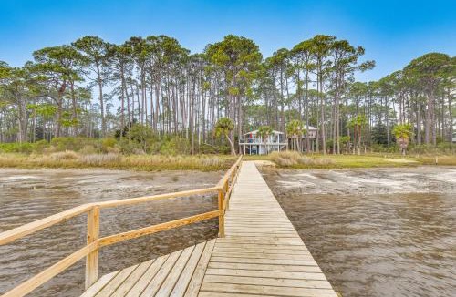 Carrabelle House | Carrabelle Retreat with Boat Dock and Views of Gulf!