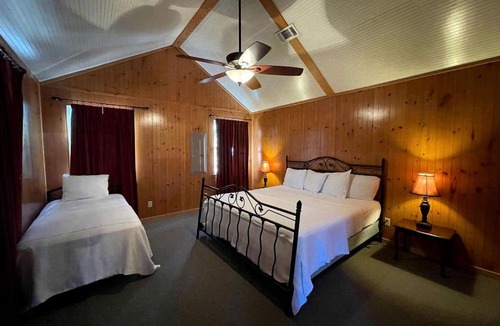 Zwolle House | Charming Modern Cabin with Fireplace, Large Porches, WiFi, and Cozy Living Spaces in Zwolle, Louisiana