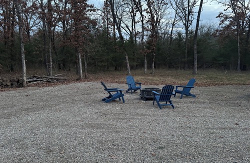 Sawyer Cabin | Clock out and relax at this 2-bedroom, 1-bath cabin off Hugo lake.