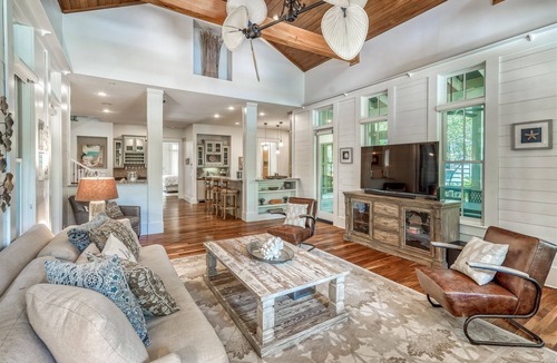 Forest District House | Coastal Elegance: with Private Pool, Bikes, Golf Cart and WaterColor Beach Club Access.
