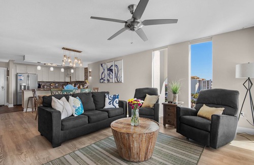 Holiday Isle Condo | ✨Corner Unit~Stunning 6th Floor Gulf+Harbor View~2BR Dolphin Point602A