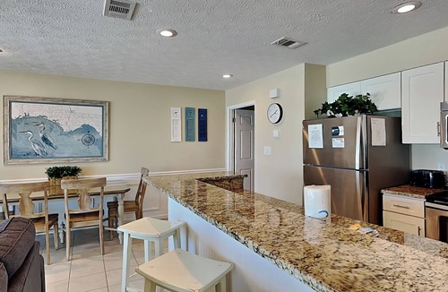 Crystal Beach Condo | Crystal Villas #9B | Gulf Front + Beach Service Included