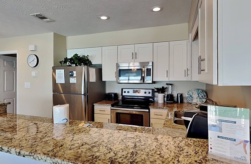 Crystal Beach Condo | Crystal Villas #9B | Gulf Front + Beach Service Included