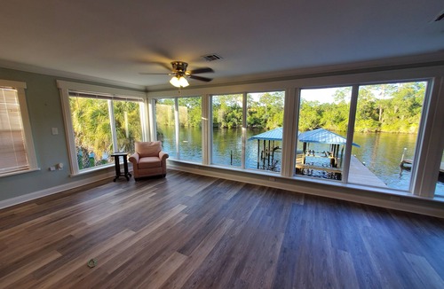Kiln House | Directly On The Jourdan River with optional pontoon boat rental with boatlift