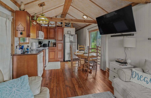 Maurepas Cabin | Dock Holiday - Waterfront/Nature/Hot Tub: Enjoy a cozy getaway!