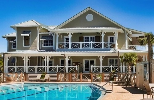 Treasure Beach Village House | Dog-friendly beach house with a pool, tennis, grill, washer/dryer, ocean views