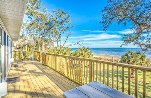 Eastpoint House | Dog-friendly home with lovely water view roomy deck fast WiFi central AC W&D