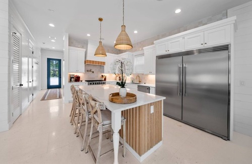 Village of Sugar Beach House | Elegant 6BR Seagrove Beach House w/Heated Pool, Bikes & Golf Cart Included
