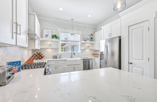 San Juan House | Fall Availability! Gulf Views! Private Heated Pool! Low-Speed Vehicle! Steps from the Beach!