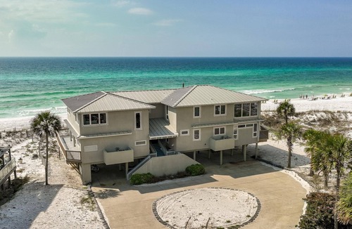 Gulf Pines House | Fall Dates Available! Gulf View! Steps from the Sand! 3 Adult Bikes!